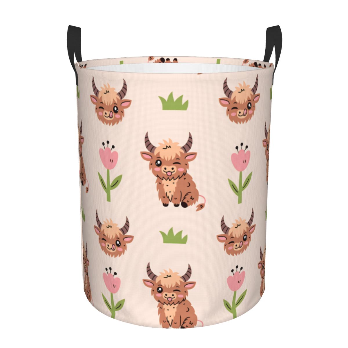 Baby Nursery Laundry Basket - Keranjang Cucian Bayi Sapi Highland Lucu,