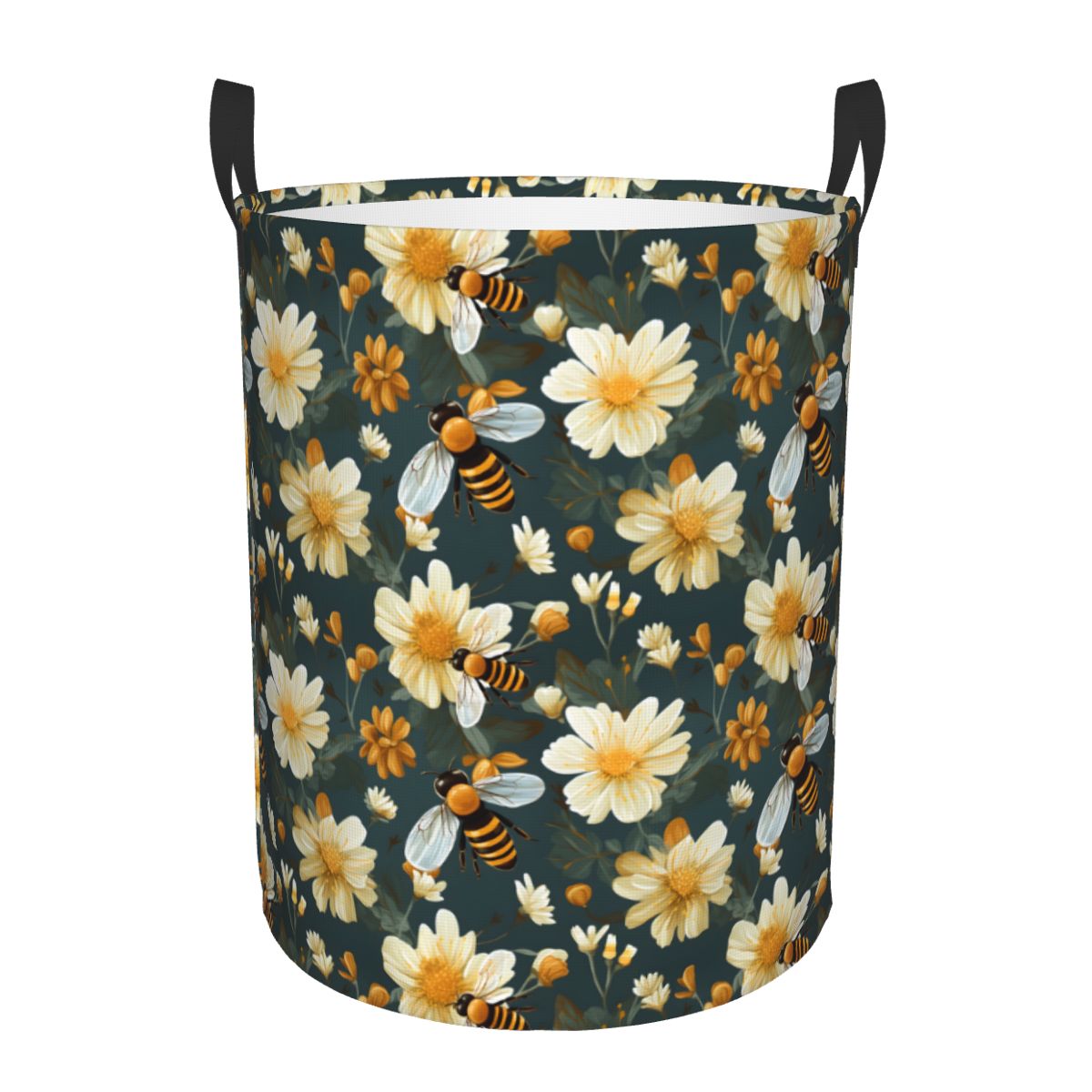 Baby Nursery Laundry Basket - Keranjang Cucian Lipat Motif Sarang Lebah