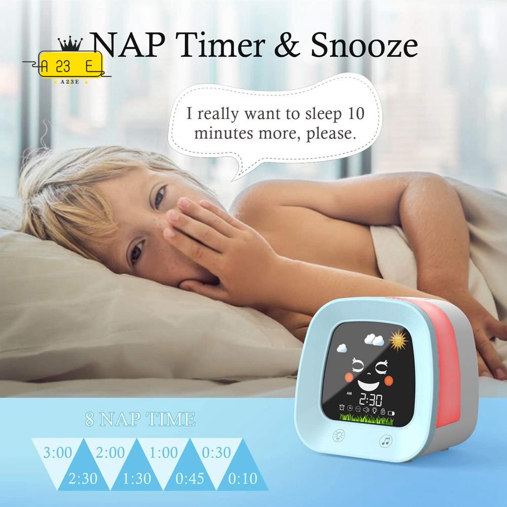 Sound Sleep Trainer Clock - A23E-1 Set Jam Alarm untuk Anak-anak,