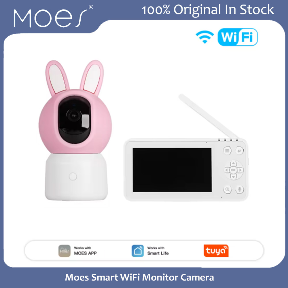 Wearable Baby Monitor - Kamera Monitor WiFi Pintar Moes Tuya