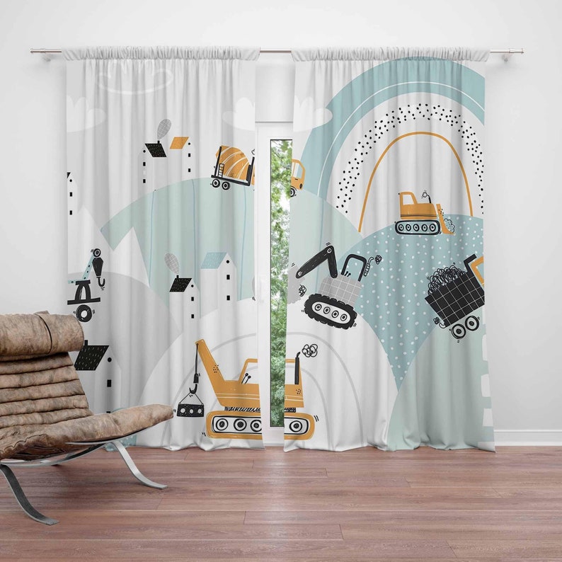 Baby Nursery Blackout Curtains - Tirai Kamar Bayi Laki-laki Motif Pelangi