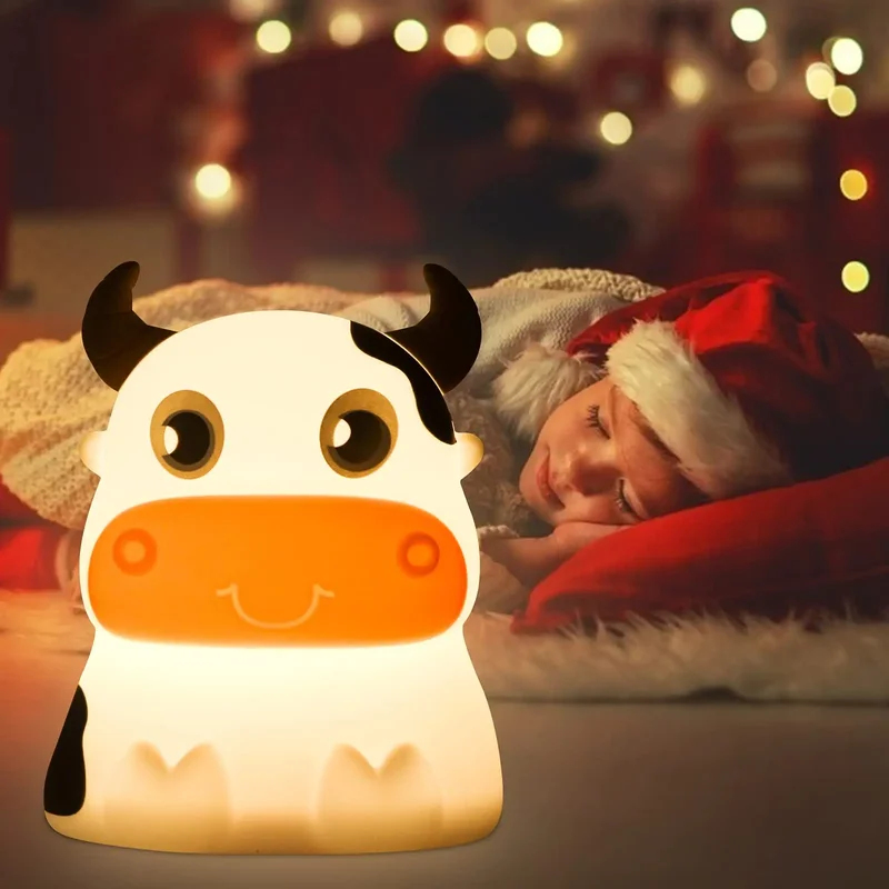 Baby Nursery Colors - Lampu Malam Sapi dengan Remote Control