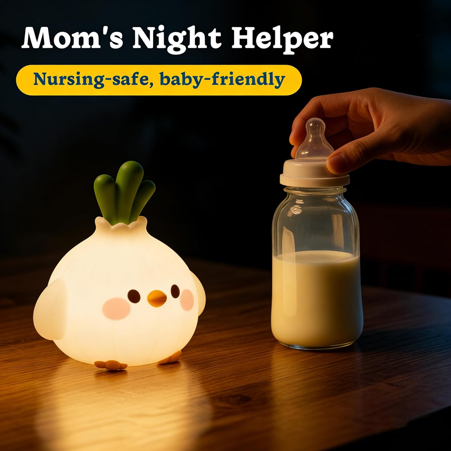 Baby Nursery Colors - Lampu Malam LED Burung Bawang Putih
