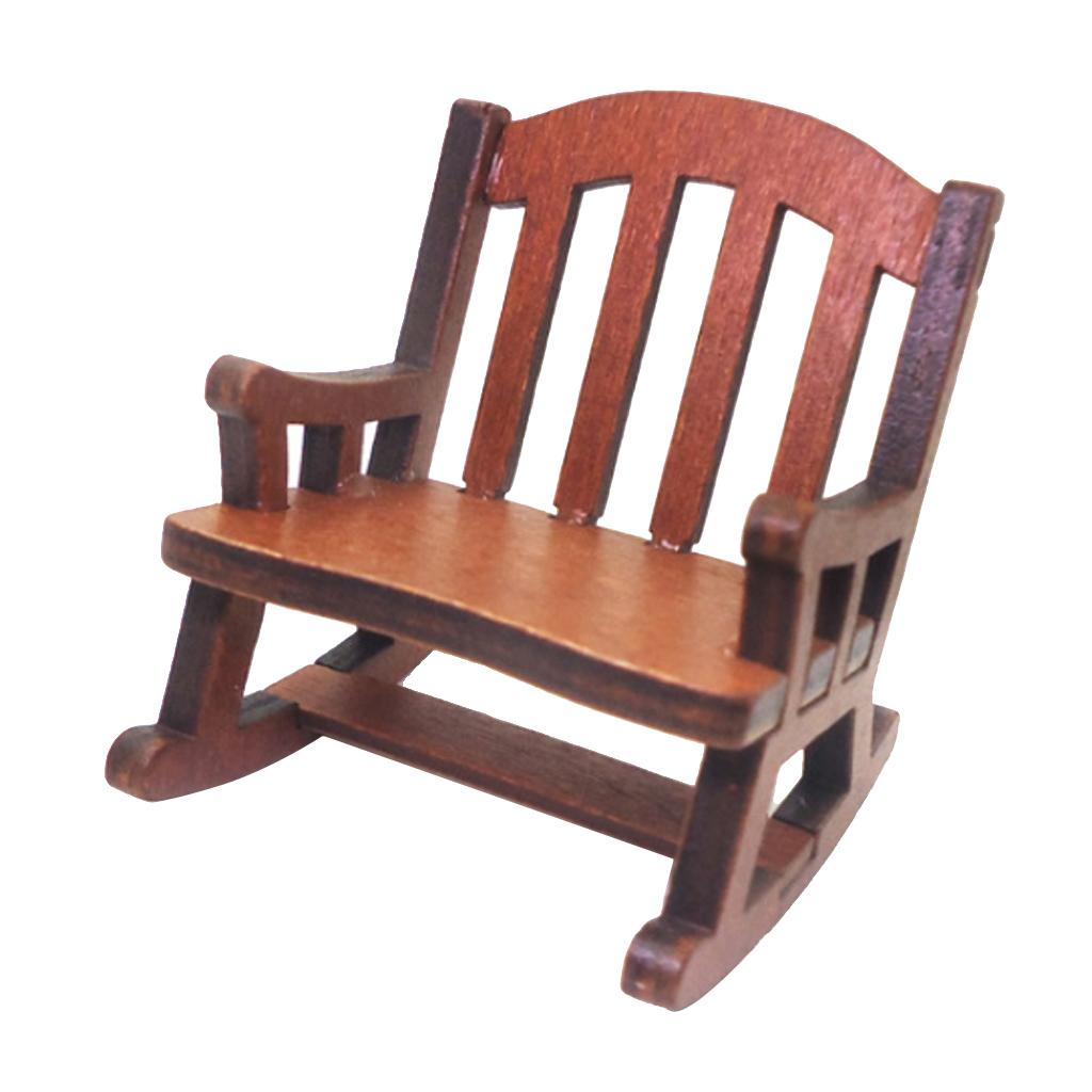 Rocking Chair Nursery - Kursi Goyang Rumah Boneka Aksesori Miniatur