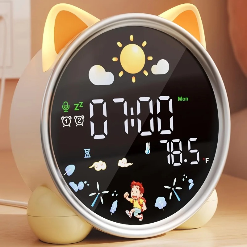 Sound Sleep Trainer Clock - Jam Alarm Anak Siap Bangun, Pelatih