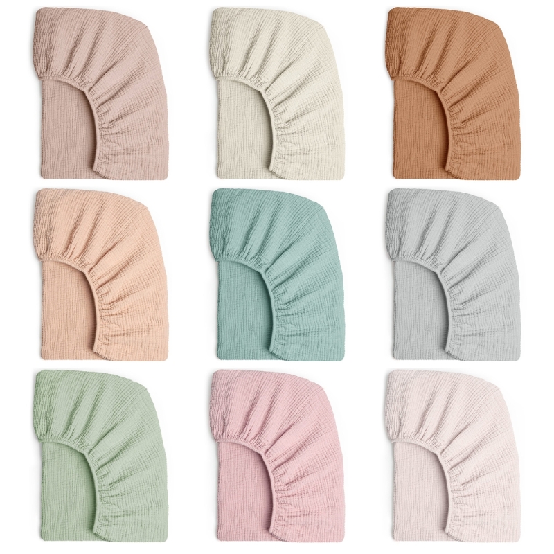 Baby Nursery Cushion - Sprei datar ayunan bayi, katun Muslin