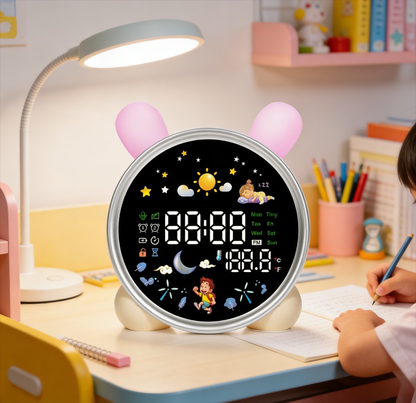 Sound Sleep Trainer Clock - Jam Alarm Anak Siap Bangun, Pelatih
