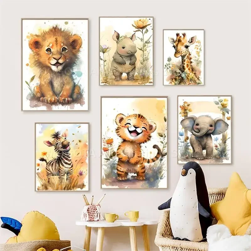 Baby Nursery Images - Lukisan Kanvas Seni Dinding Kamar Anak-anak