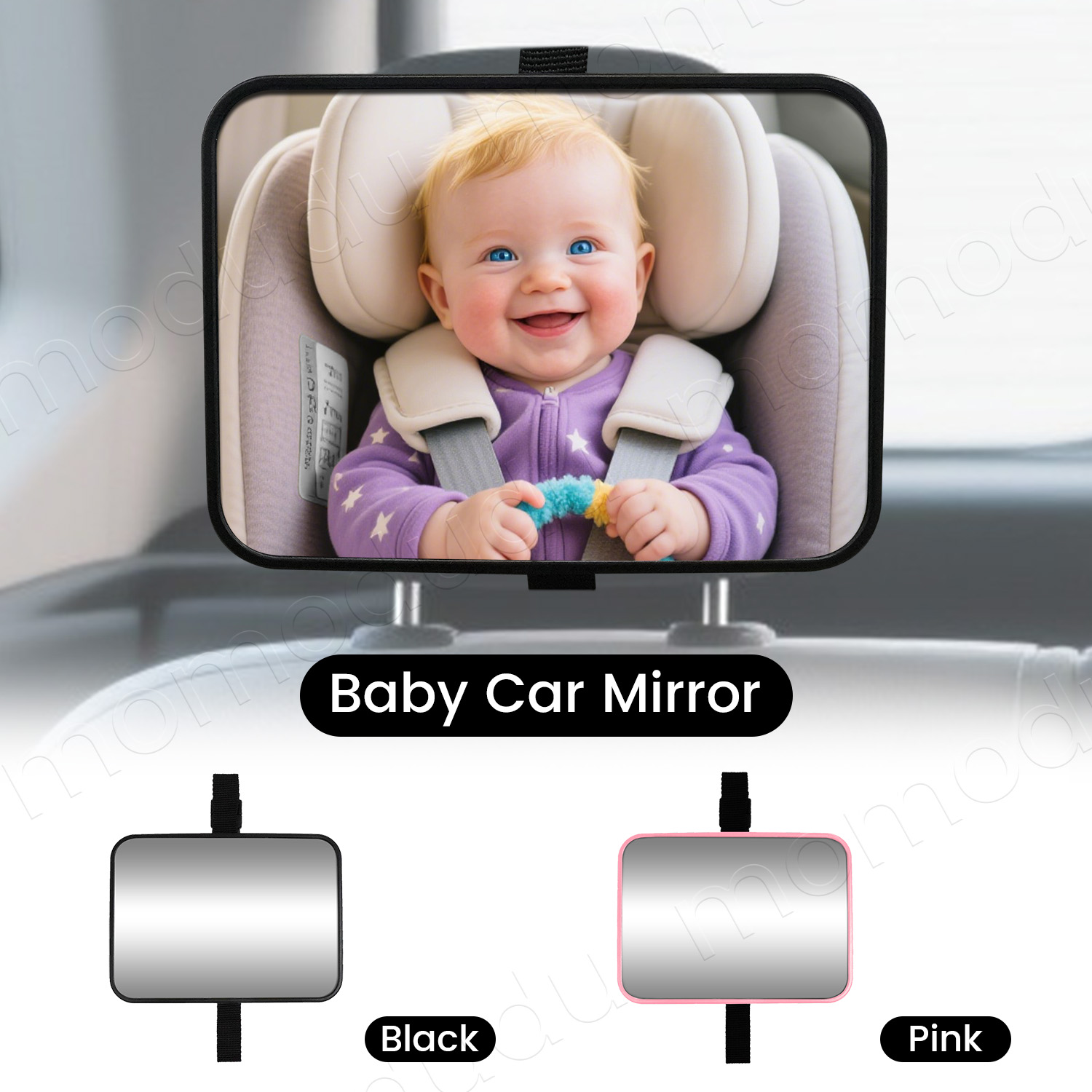 Wearable Baby Monitor - Kaca Spion Mobil Bayi Cermin Pemantauan