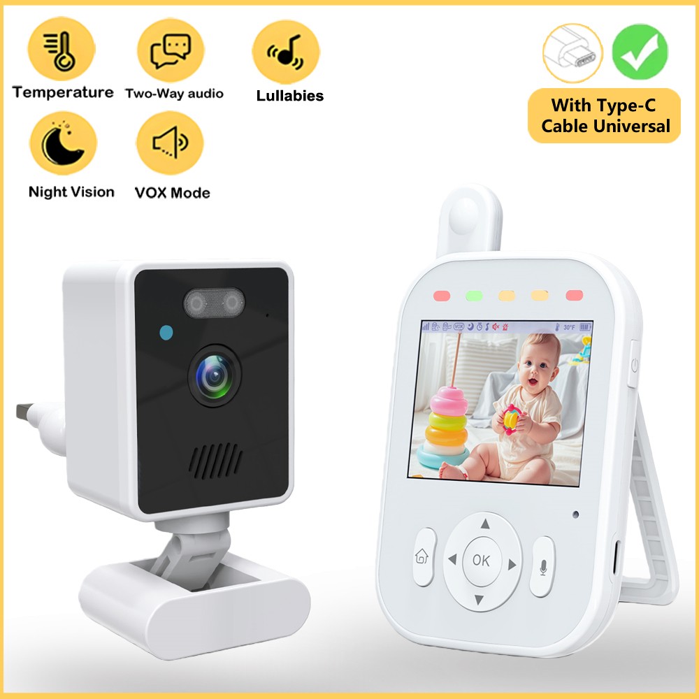 Wearable Baby Monitor - Monitor Bayi Nirkabel Dalam Ruangan 2.8