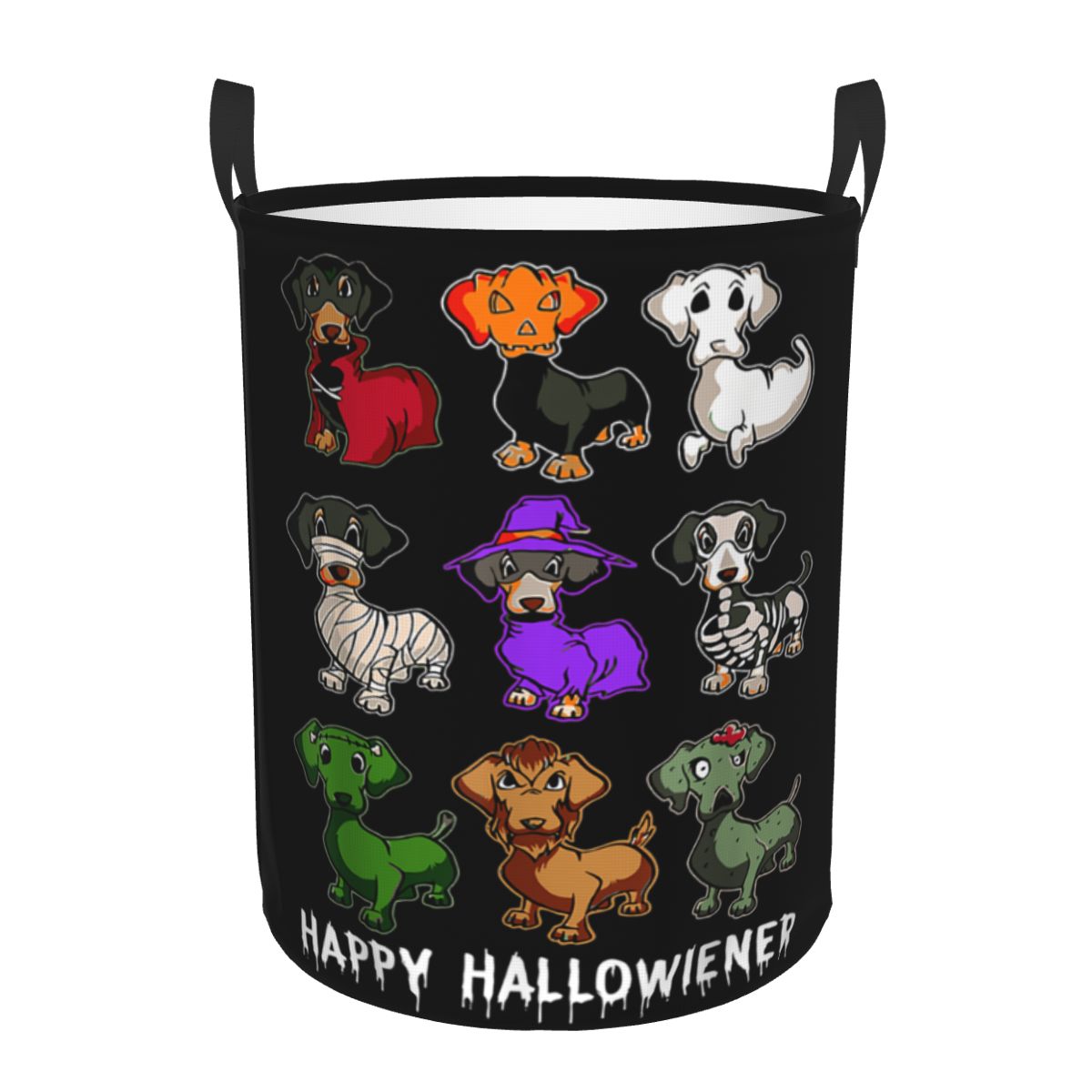 Baby Nursery Laundry Basket - Keranjang Cucian Lipat Lucu Motif Dachshund