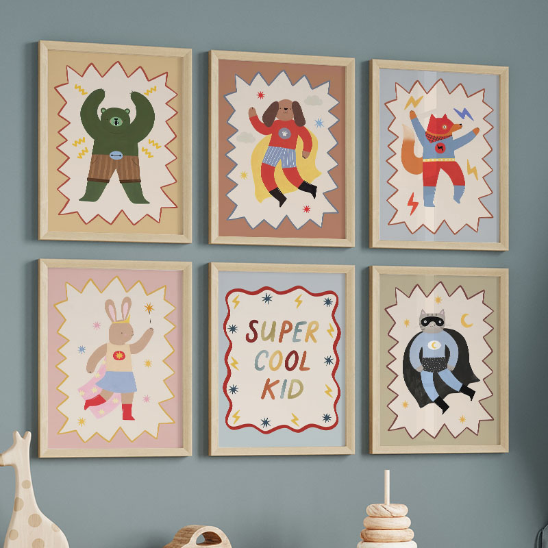 Baby Nursery Images - Lukisan Kanvas Seni Dinding Kamar Anak