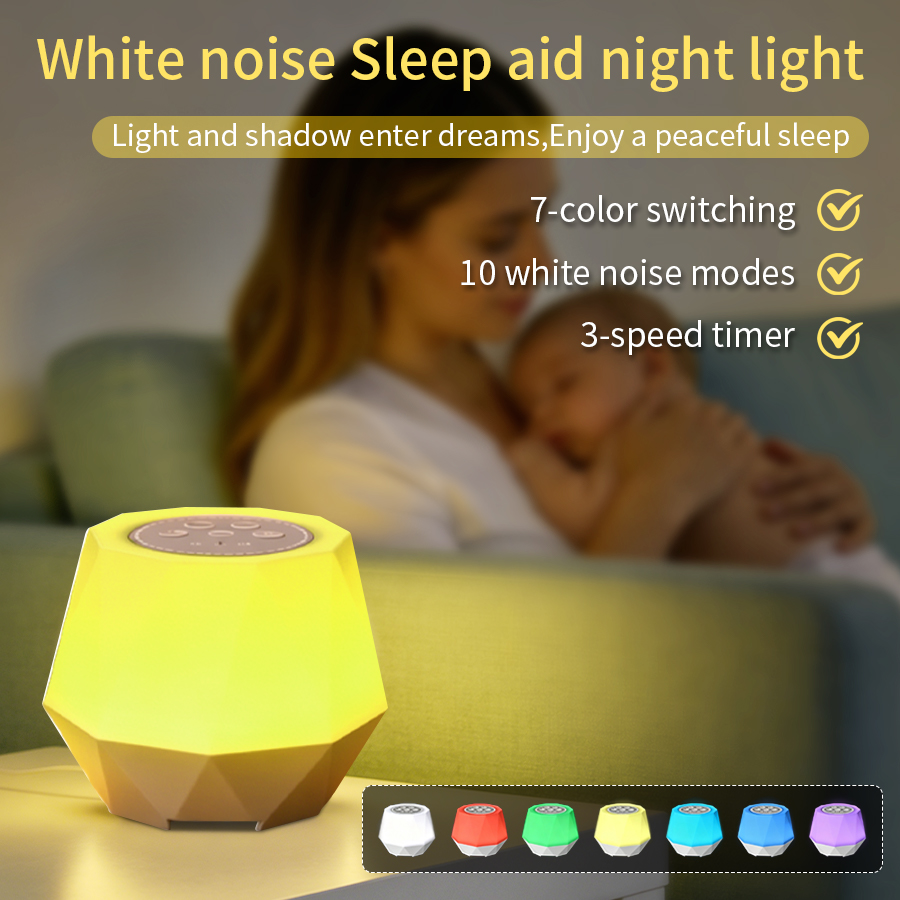 Baby Nursery Colors - Lampu Malam dengan Fungsi White Noise