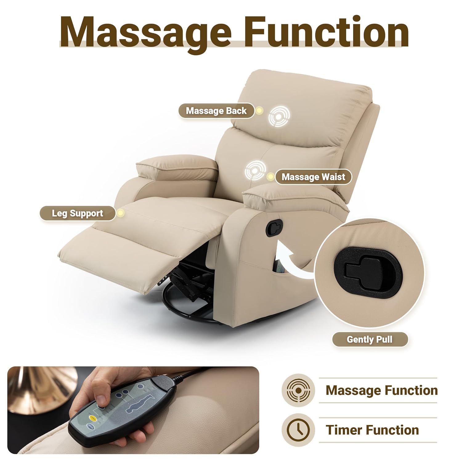 360 °   Kursi Pijat Goyang Put - Rocking Chair Nursery ulasan dan harga