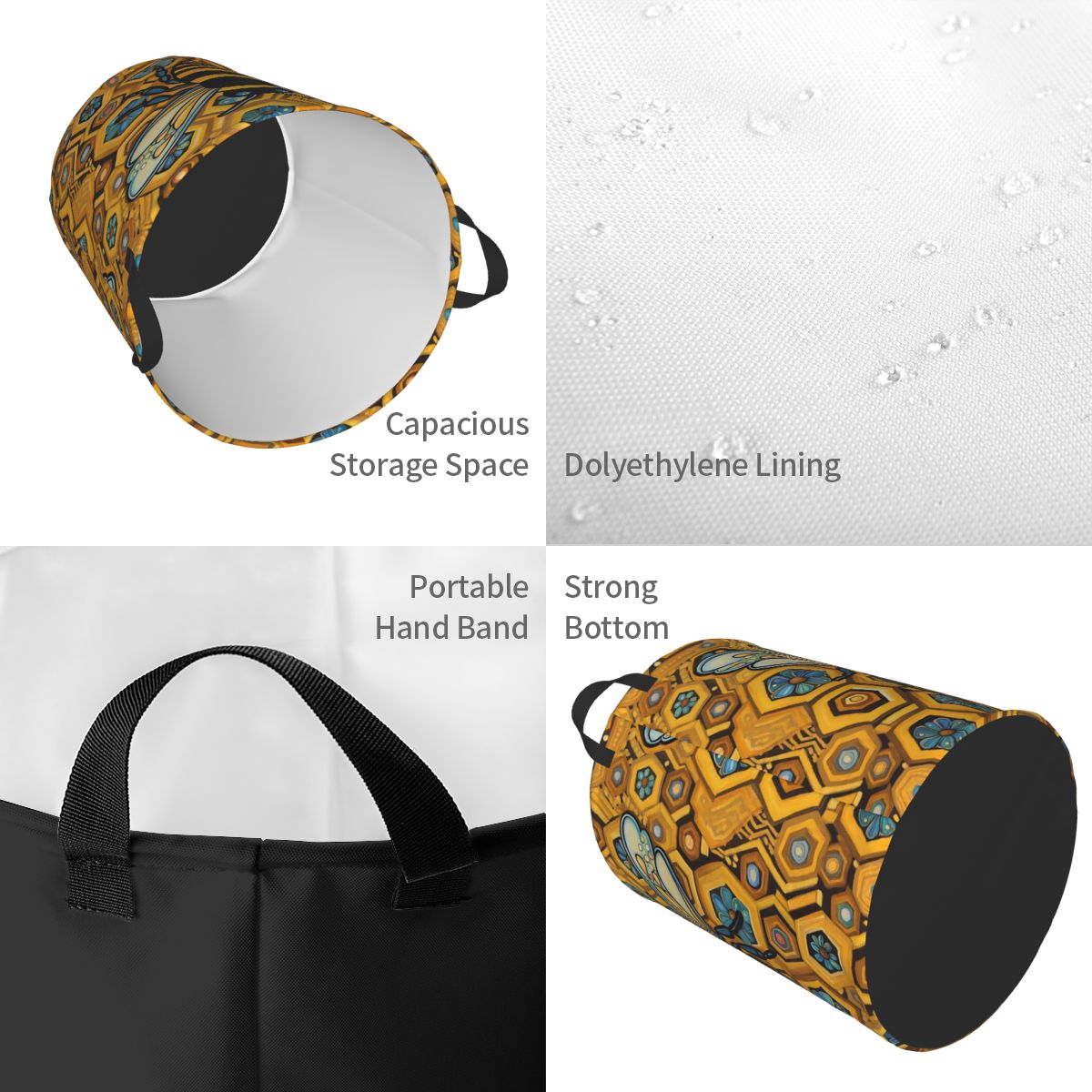 Keranjang Cucian Lipat Motif L - Baby Nursery Laundry Basket ulasan dan harga