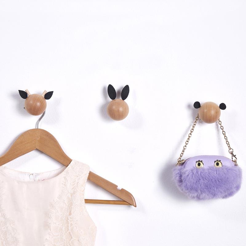 Gantungan Dinding Kayu Minimal - Baby Nursery Hooks ulasan dan harga