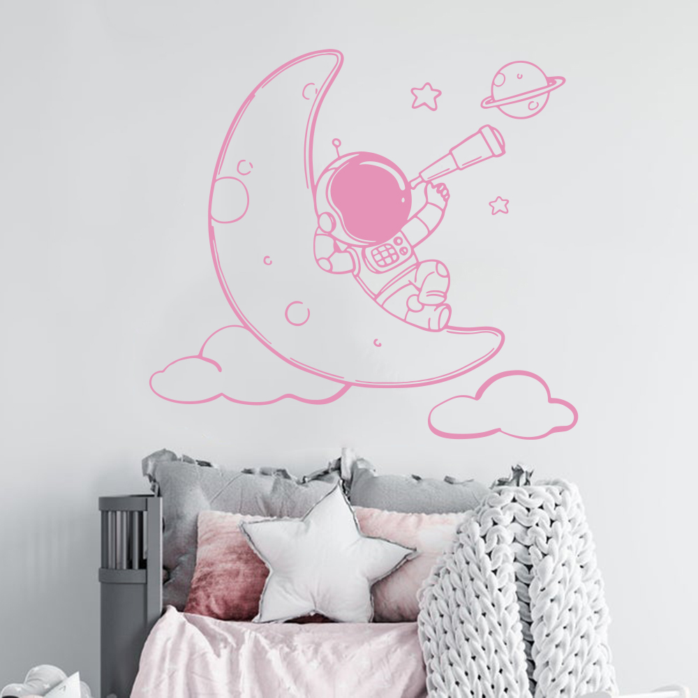 Stiker Dinding Kartun Astronau - Baby Nursery Panelling ulasan dan harga