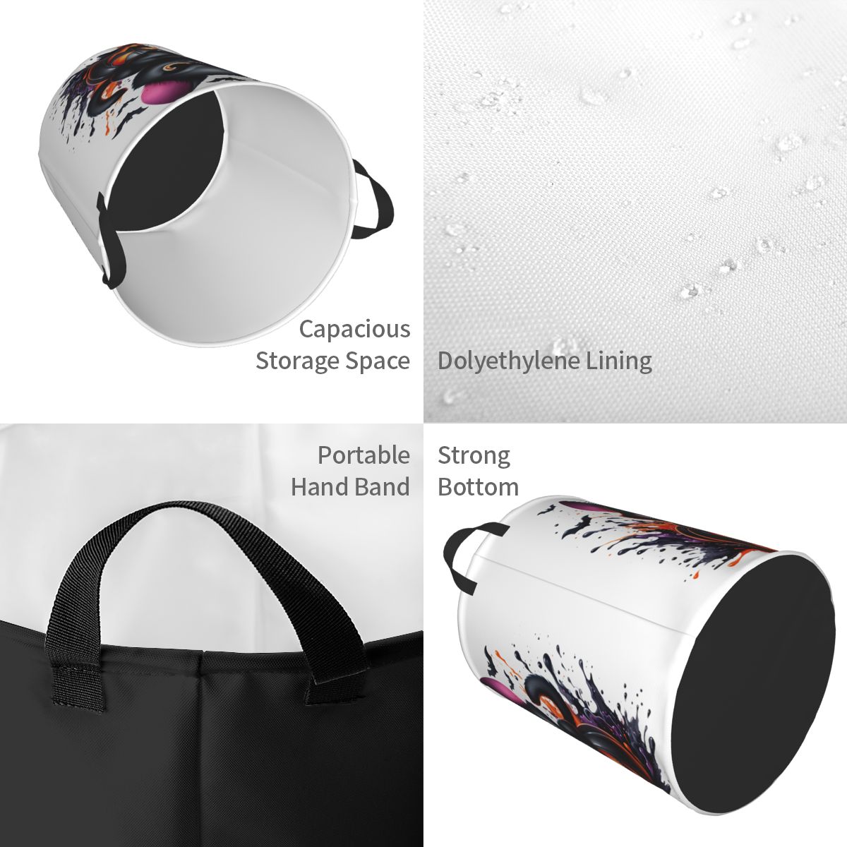 Keranjang Cucian Lipat Hallowe - Baby Nursery Laundry Basket ulasan dan harga