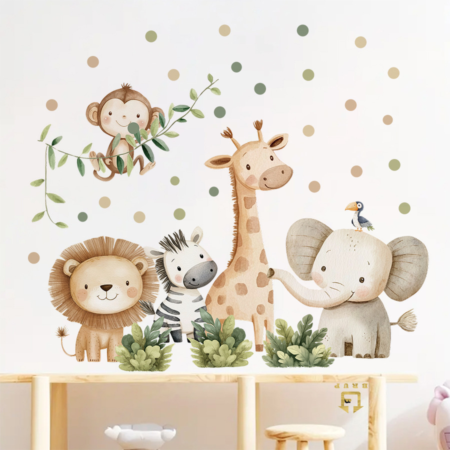 Stiker Dinding Hewan Hutan Boh - Baby Nursery Panelling ulasan dan harga
