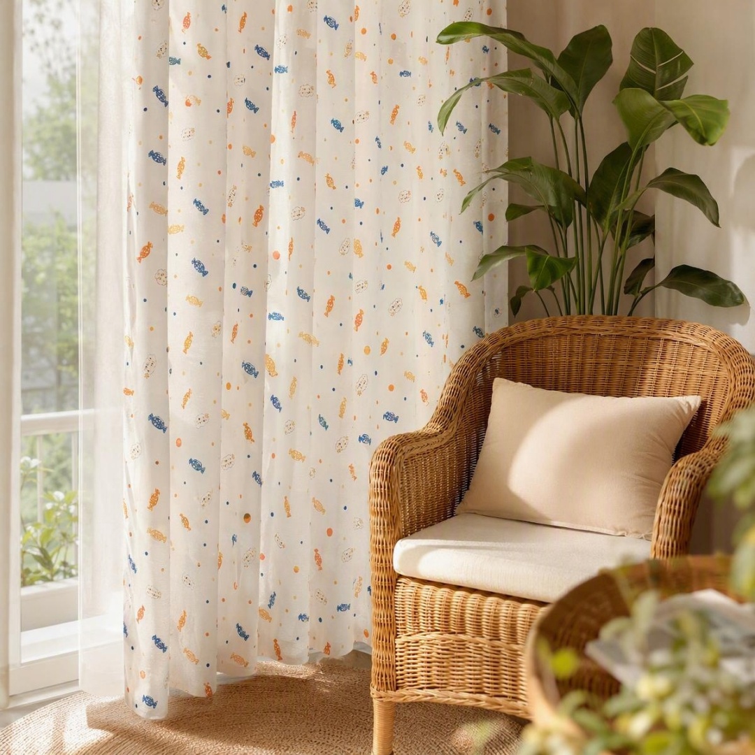 Tirai Jendela Anak Motif Perme - Baby Nursery Curtains ulasan dan harga