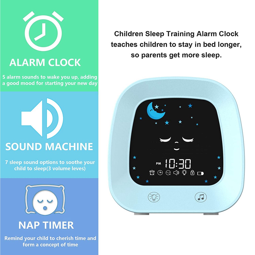 A23E-1 Set Jam Alarm untuk Ana - Sound Sleep Trainer Clock ulasan dan harga
