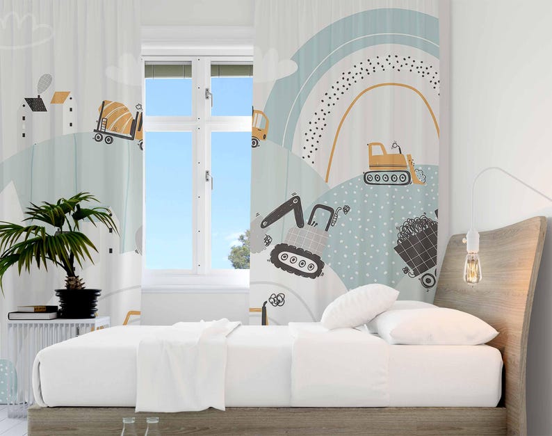 Tirai Kamar Bayi Laki-laki Mot - Baby Nursery Blackout Curtains ulasan dan harga