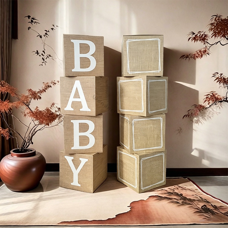 Set 4 Kotak Huruf BAYI Motif K - Baby Nursery Sets ulasan dan harga