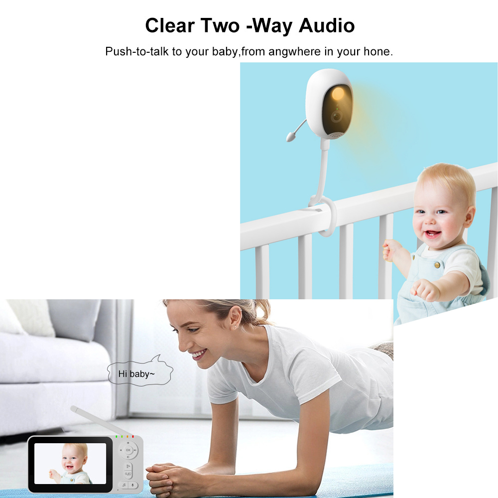Kamera Monitor Bayi Cerdas 4,3 - Wearable Baby Monitor ulasan dan harga