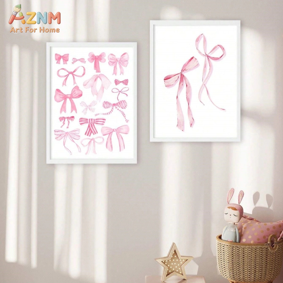 3 Buah Set Seni Dinding Kanvas - Baby Nursery Sets ulasan dan harga