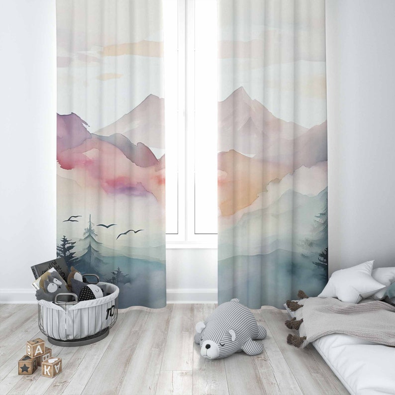 Tirai Kamar Tidur Anak Motif H - Baby Nursery Curtains ulasan dan harga