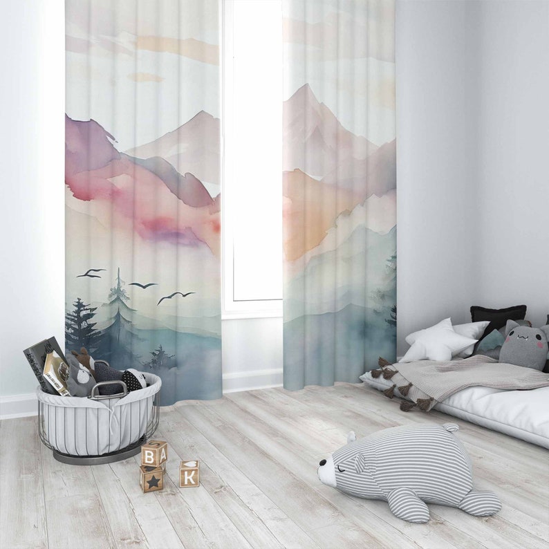 Tirai Kamar Tidur Anak Motif H - Baby Nursery Curtains ulasan dan harga