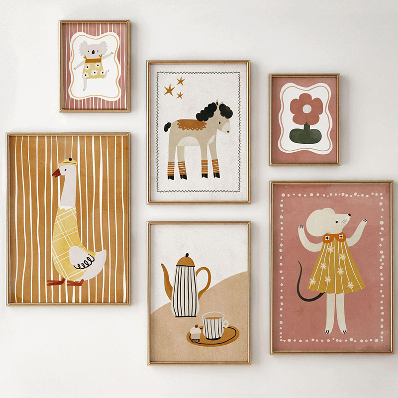 Poster Bunga Kopi Koala Kuda A - Baby Nursery Images ulasan dan harga
