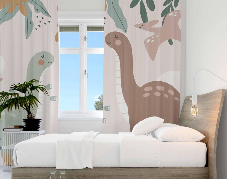 Tirai Kamar Bayi Dinosaurus Ti - Baby Nursery Curtains ulasan dan harga