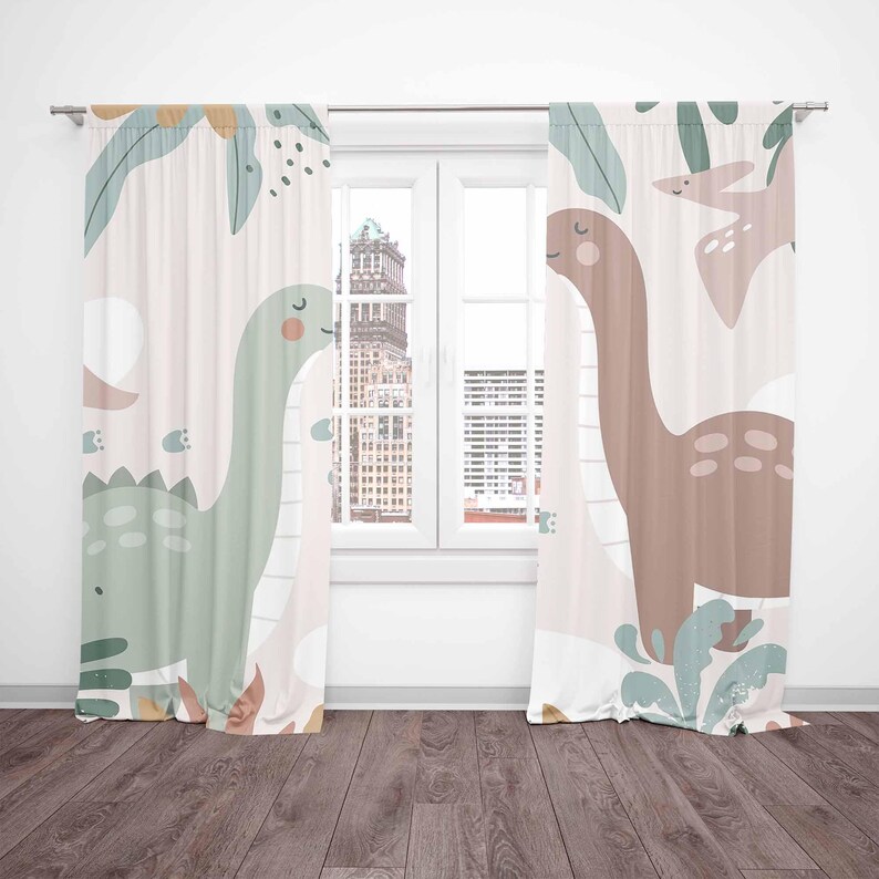 Tirai Kamar Bayi Dinosaurus Ti - Baby Nursery Curtains ulasan dan harga