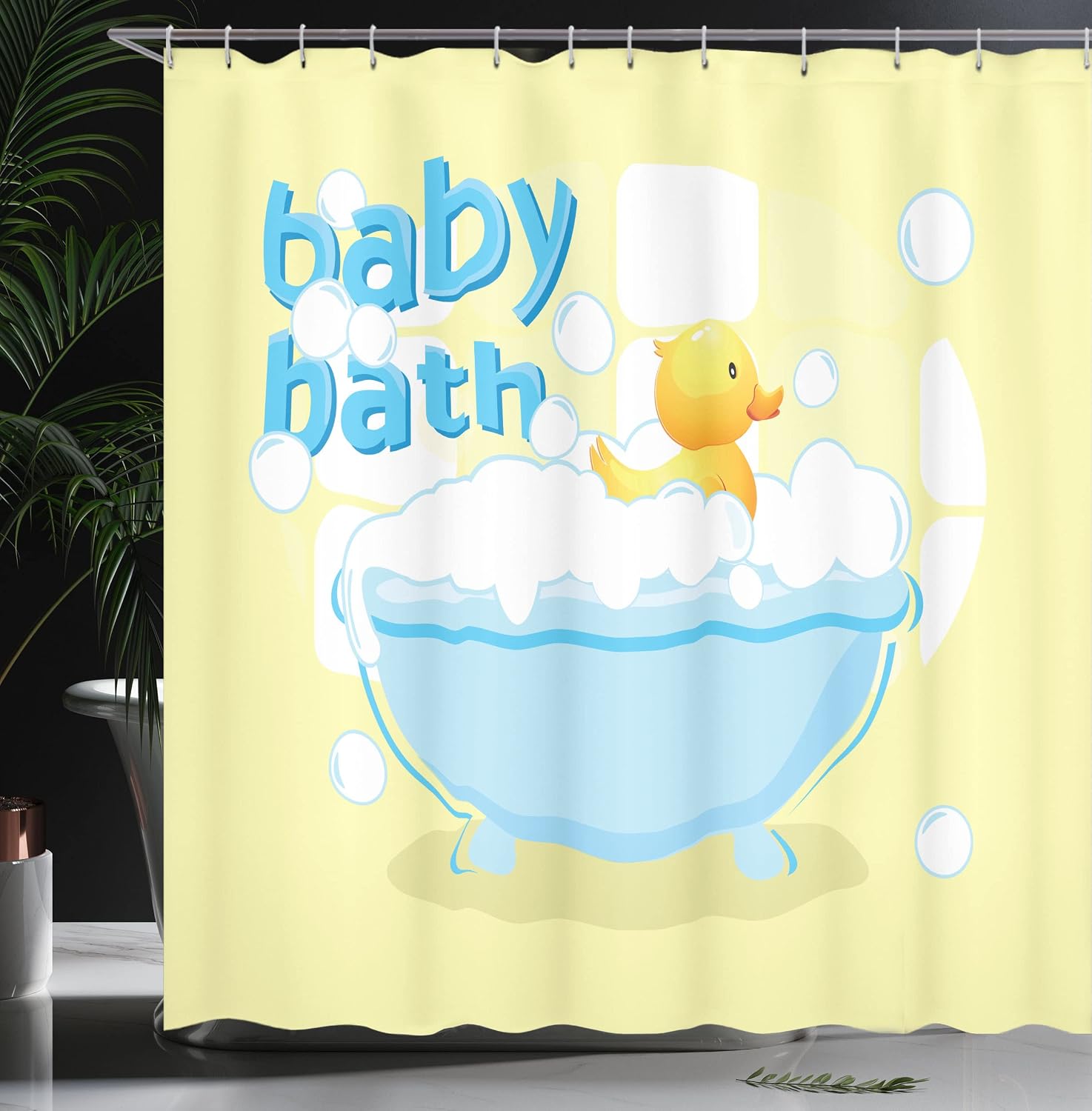 Tirai Mandi Bayi Warna Kuning  - Baby Nursery Curtains ulasan dan harga