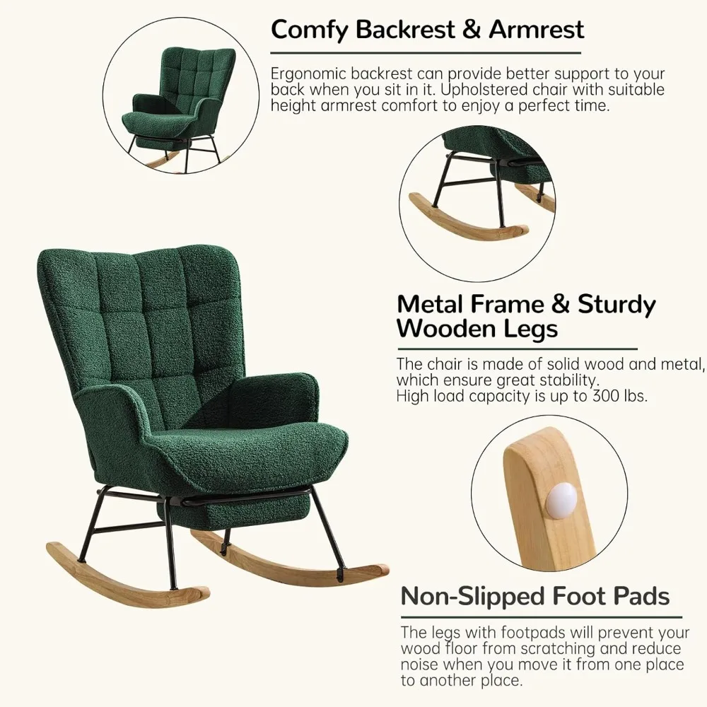 Kursi goyang bayi, kursi glidi - Rocking Chair Nursery ulasan dan harga