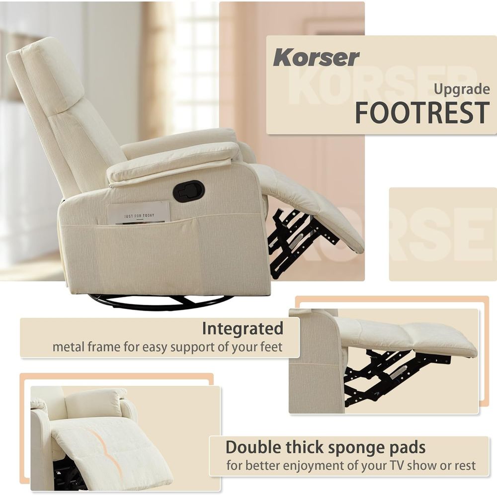 Kursi Recliner, Kursi Recliner - Rocking Chair Nursery ulasan dan harga