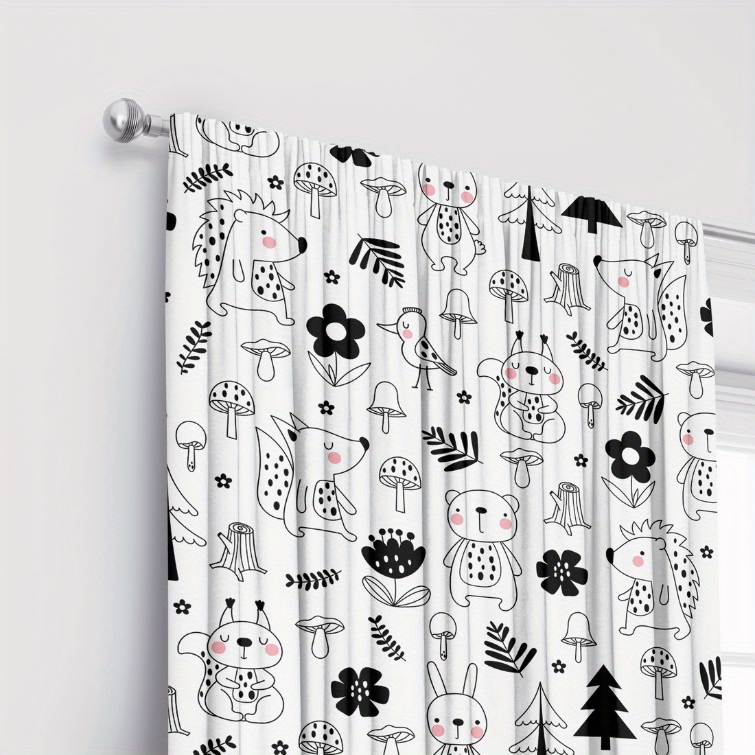 Tirai Kamar Anak Motif Hutan K - Baby Nursery Curtains ulasan dan harga