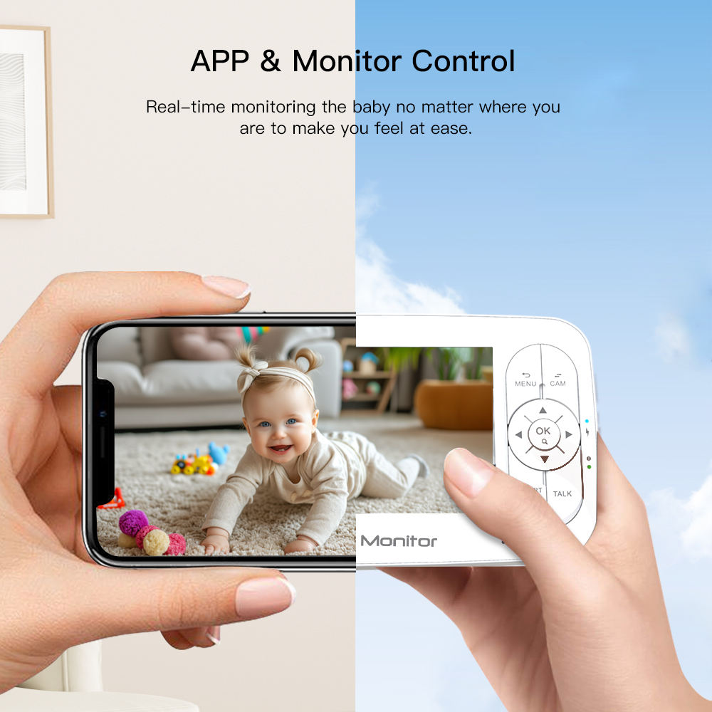 Kamera Bayi 5 Inci 2MP 1080P K - Wearable Baby Monitor ulasan dan harga