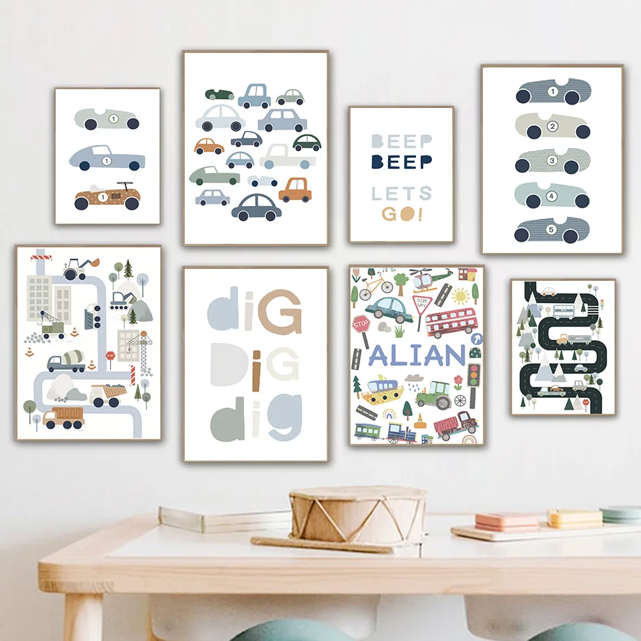 Truk Traktor, Excavator, Buldo - Baby Boy Nursery Quotes ulasan dan harga