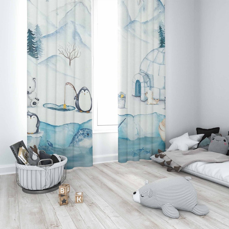 Tirai Kamar Bayi Motif Hewan A - Baby Nursery Blackout Curtains ulasan dan harga
