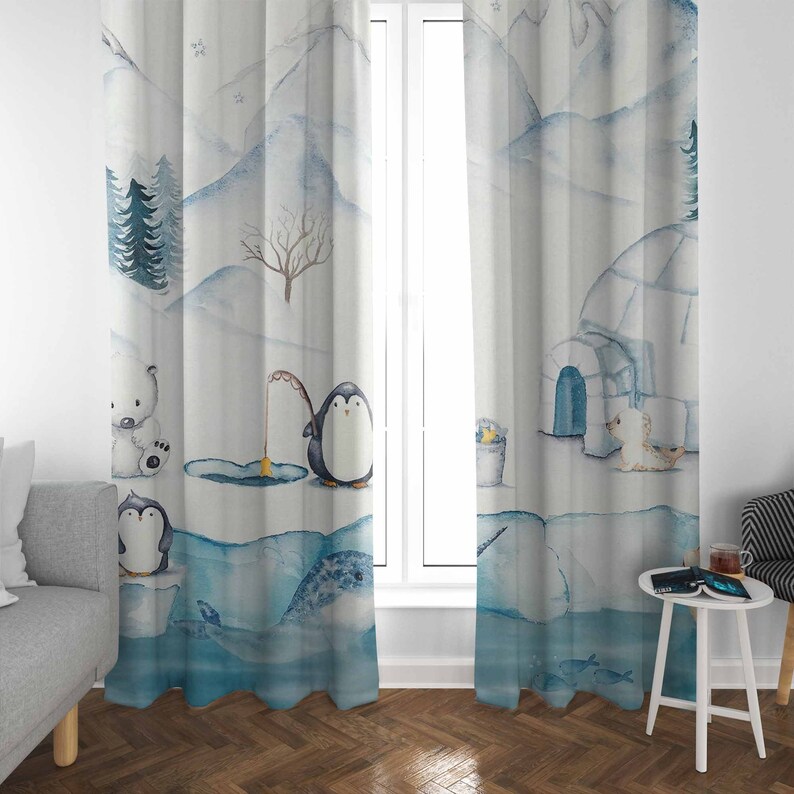 Tirai Kamar Bayi Motif Hewan A - Baby Nursery Blackout Curtains ulasan dan harga