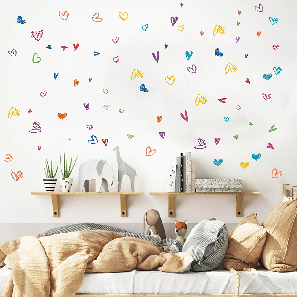 Stiker dinding motif hati cat  - Baby Nursery Panelling ulasan dan harga