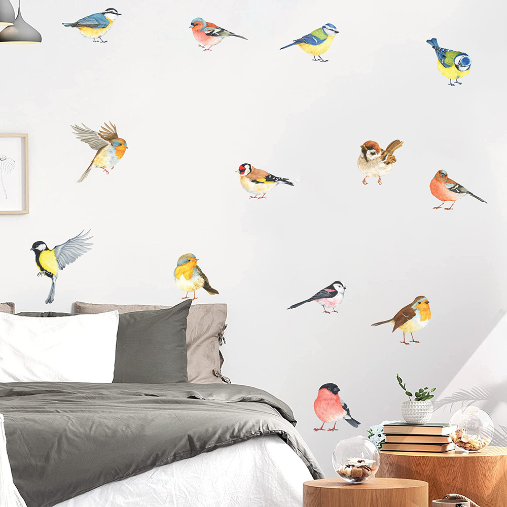 13 buah stiker dinding burung  - Baby Nursery Panelling ulasan dan harga