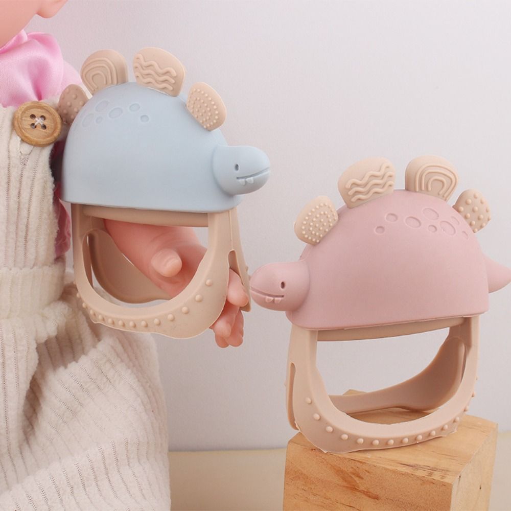 Teether Dinosaurus Silikon Foo - Baby Nursery Colors ulasan dan harga
