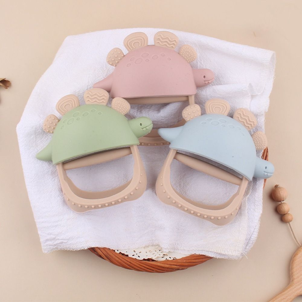 Teether Dinosaurus Silikon Foo - Baby Nursery Colors ulasan dan harga