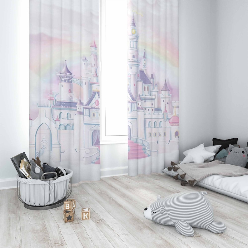 Tirai Kamar Bayi Kastil Putri  - Baby Nursery Curtains ulasan dan harga