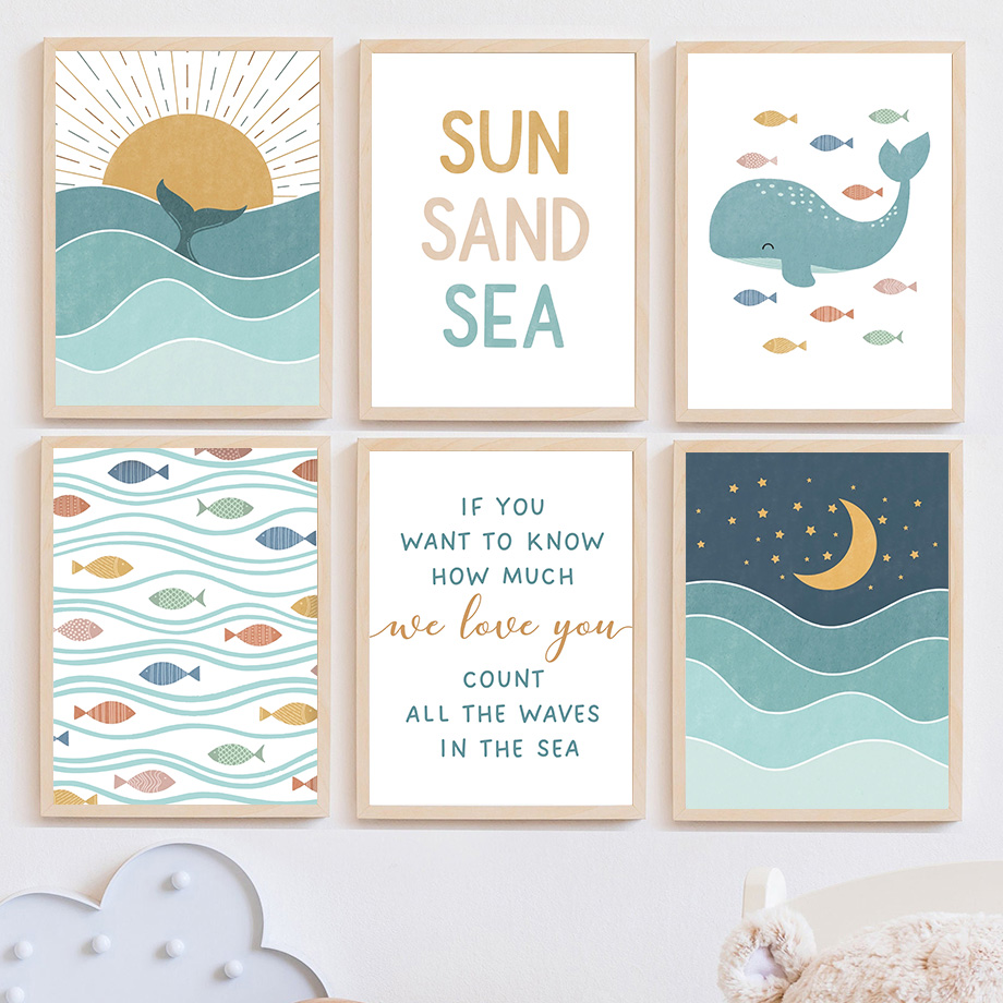 Ikan Paus Burung Camar Matahar - Baby Boy Nursery Quotes ulasan dan harga