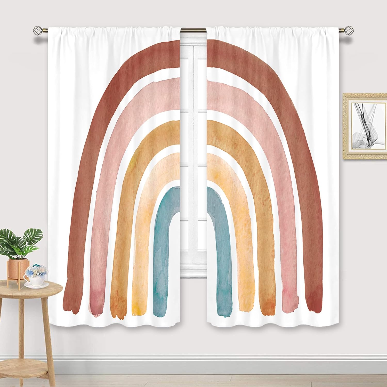 Tirai Pelangi Boho untuk Anak  - Baby Nursery Curtains ulasan dan harga