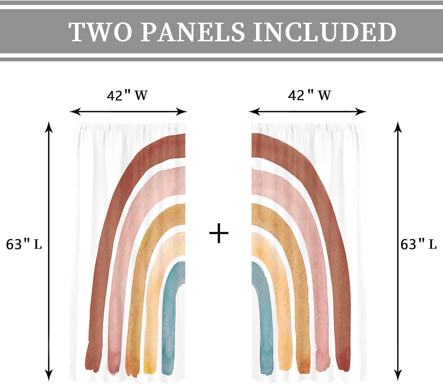 Tirai Pelangi Boho untuk Anak  - Baby Nursery Curtains ulasan dan harga